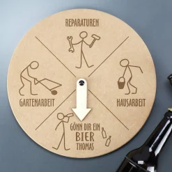 Bieruhr - lustiges Männergeschenk mit Namensgravur