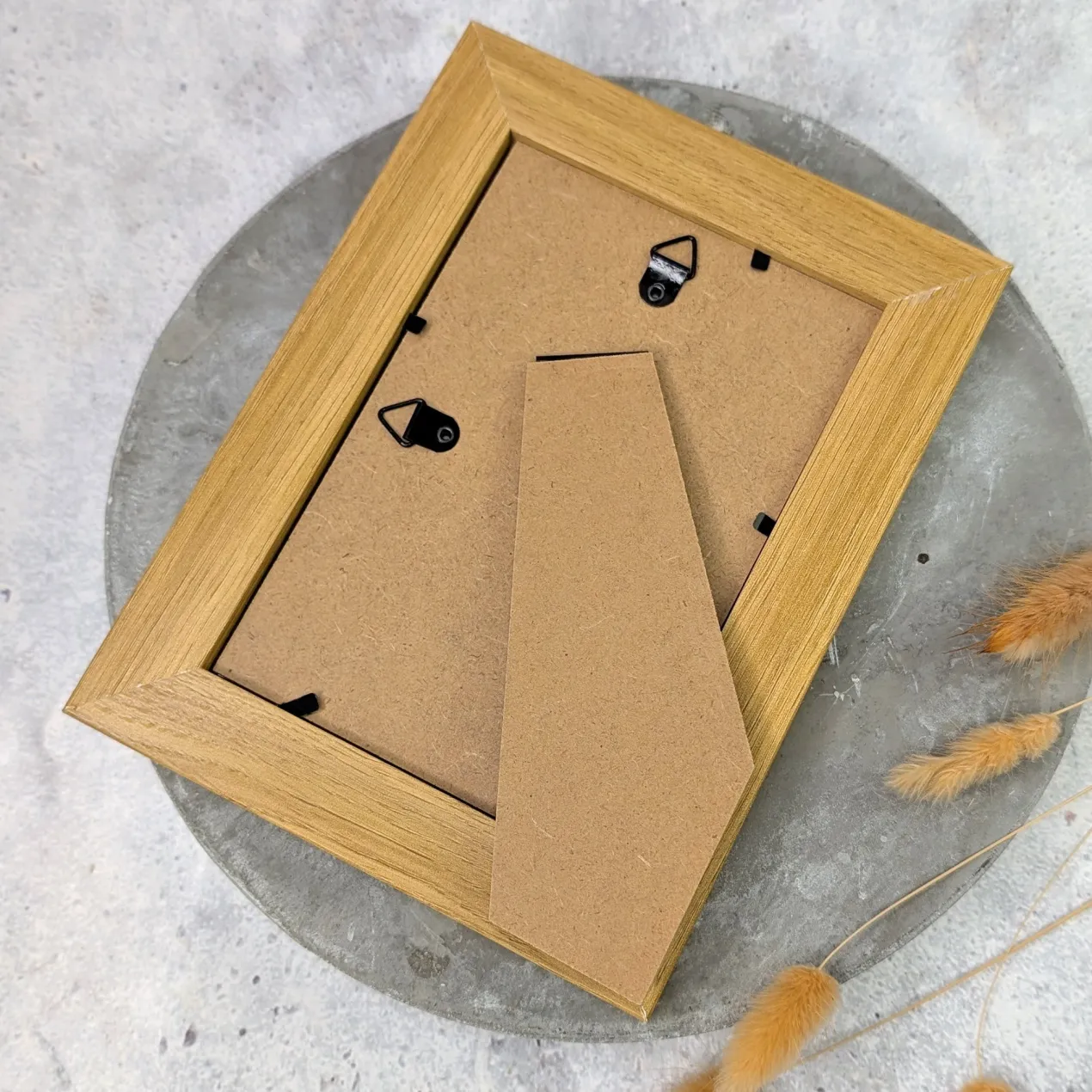 Bilderrahmen für 10 x 15 cm Fotos | Holzoptik mit weißem Innenrahmen