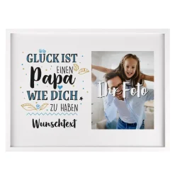 Bilderrahmen mit Fotoaufdruck als Geschenk für den Papa