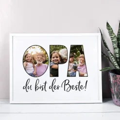 Bilderrahmen mit Foto-Motiv für den besten Opa