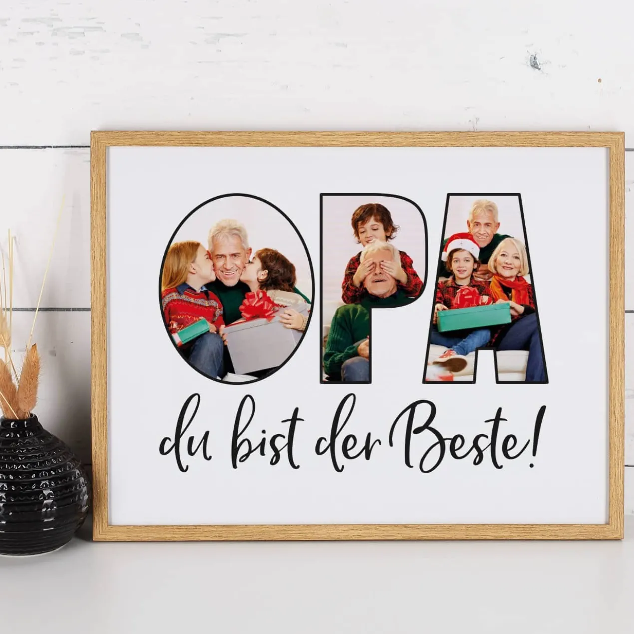 Bilderrahmen mit Foto-Motiv für den besten Opa
