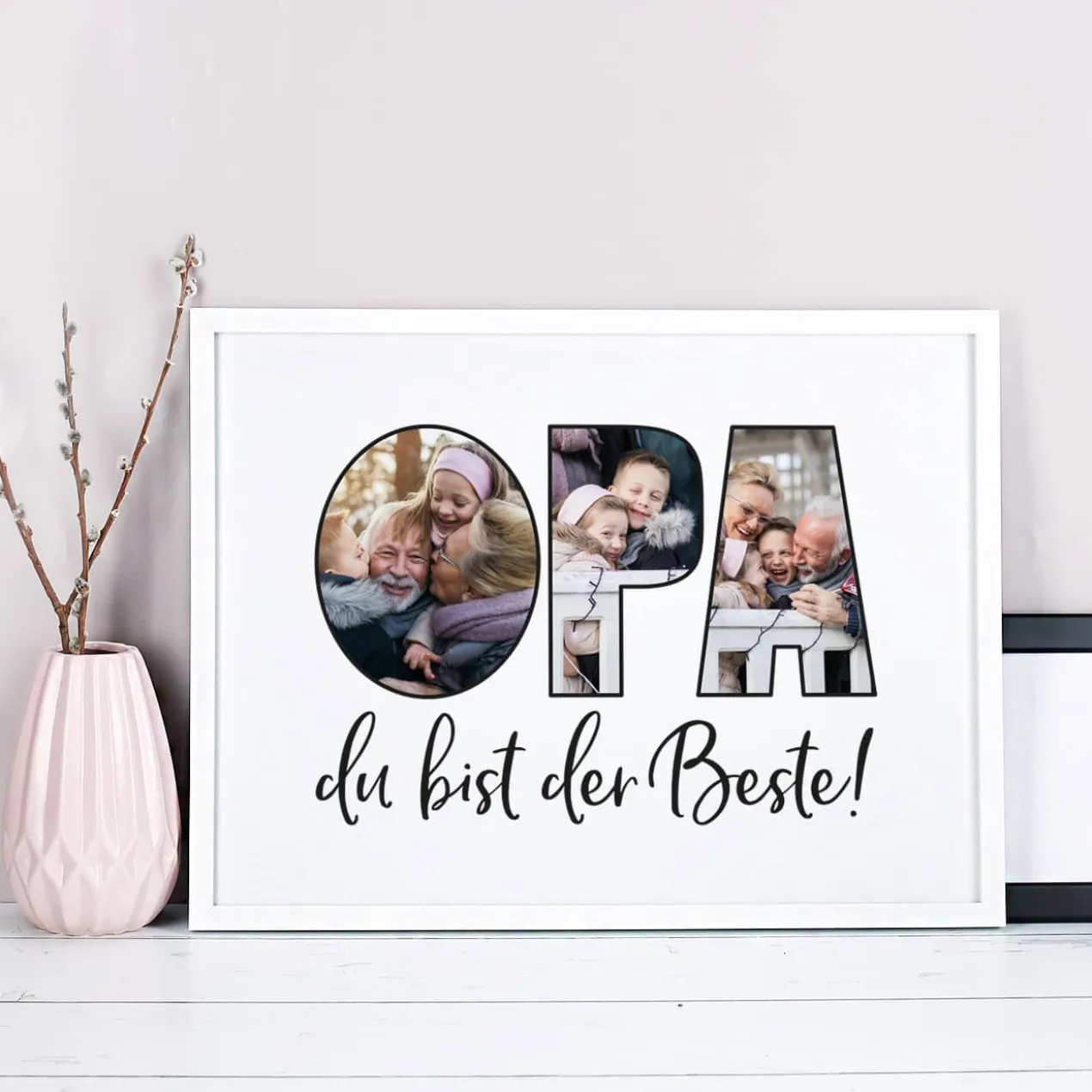 Bilderrahmen mit Foto-Motiv für den besten Opa