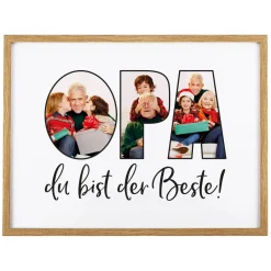 Bilderrahmen mit Foto-Motiv für den besten Opa