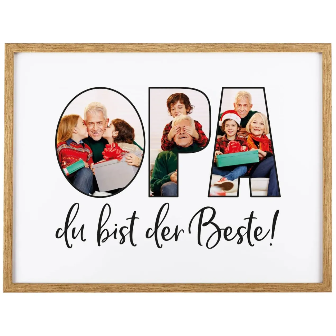 Bilderrahmen mit Foto-Motiv für den besten Opa