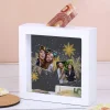 Bilderrahmenspardose zu Weihnachten mit zwei Fotos