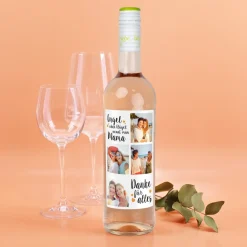 Biorebe Wein - Engel ohne Flügel - mit Ihren 4 Lieblingsfotos | Bienenfreundlich & Nachhaltig