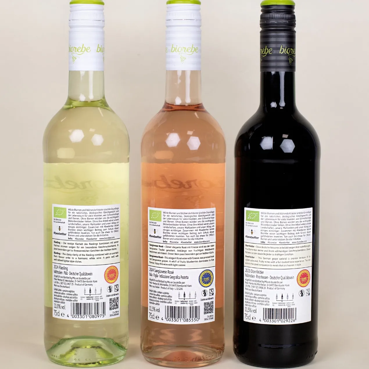 Biorebe Wein Geschenkset zum Muttertag mit Weinglas in Geschenkbox
