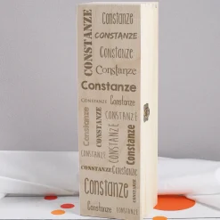 Biorebe Wein in gravierter Holzbox mit Ihrem Wunschnamen | Bienenfreundlich, Nachhaltig, Vegan