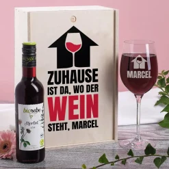 Biorebe Weinset als Geschenk zum Einzug