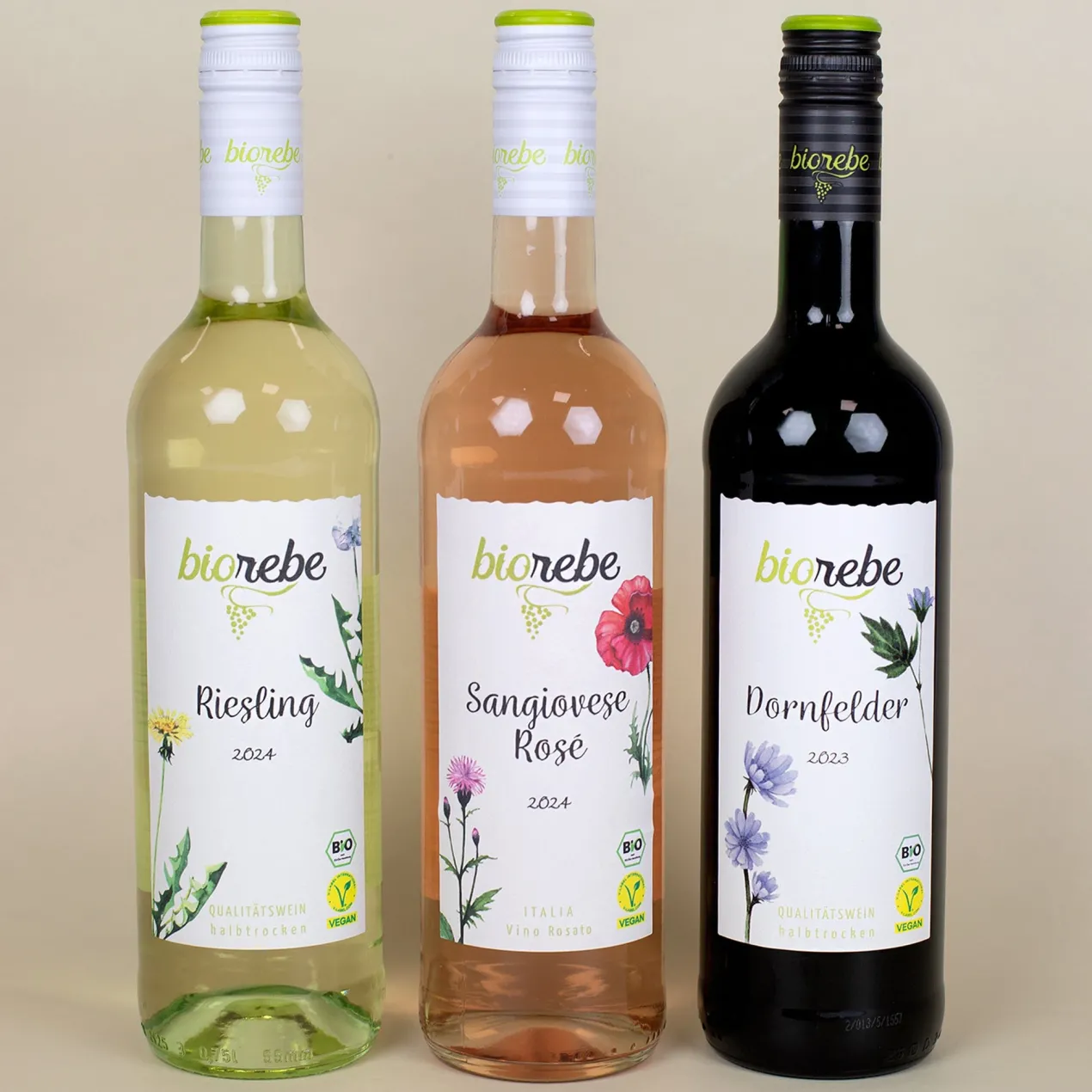 Bio Wein Geschenk Set zum Geburtstag personalisiert für alte Schachteln mit Weinglas & Geschenkbox