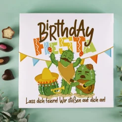 Birthday Fiesta - 32 Lindt Pralinen ohne Alkohol mit Wunschtext personalisiert