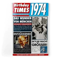Birthday Times Karte mit Sound 1974