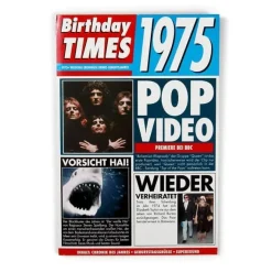 Birthday Times Karte mit Sound 1975