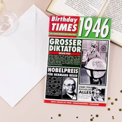 Birthday Times Karte mit Sound 1946