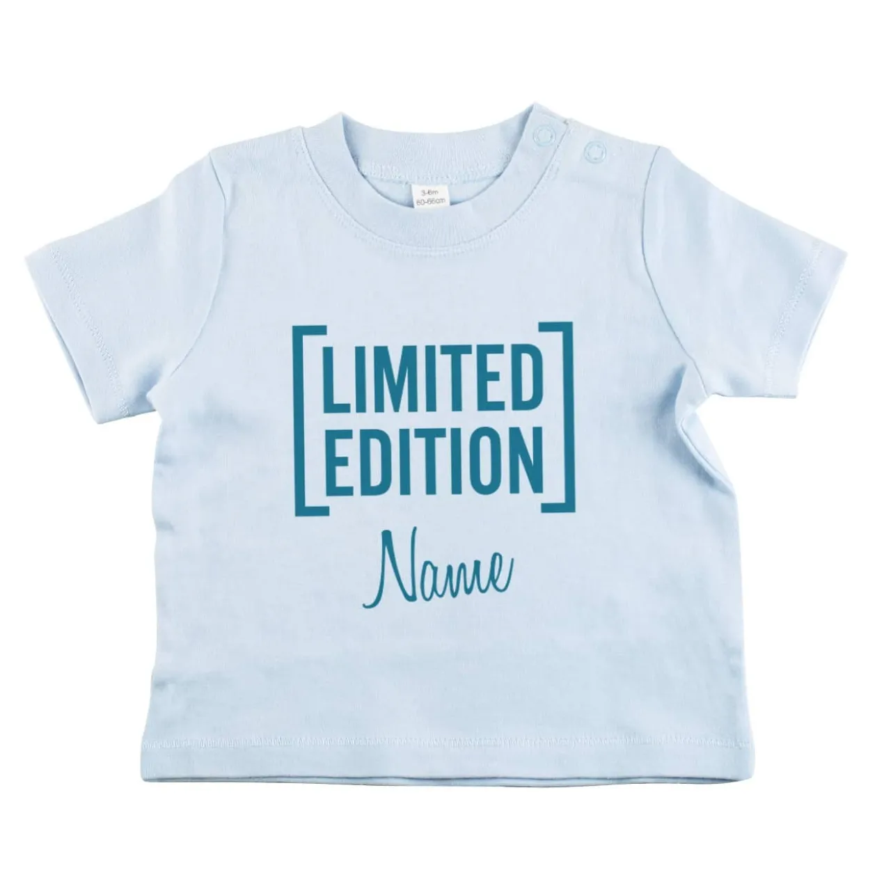 Blaues Babyshirt Limited Edition mit Name