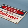 Blechschild mit Name - rüstiger Rentner seit... -