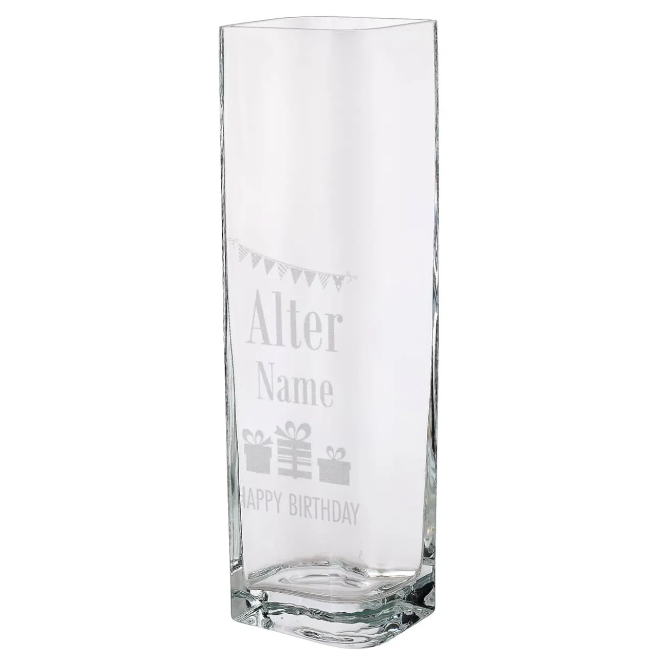 Blumenvase von Leonardo zum Geburtstag mit Gravur