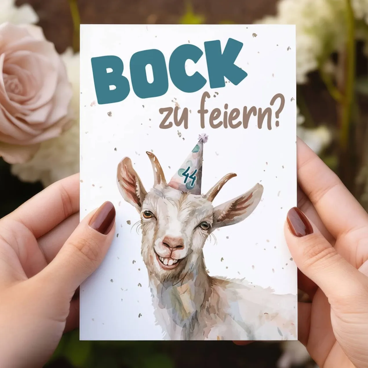 Bock zu feiern? - Geburtstagseinladung mit Ihrer Personalisierung