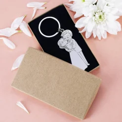 Brautpaar-Schlüsselanhänger mit Geschenkverpackung
