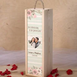 BREE Wein in bedruckter Geschenkverpackung zur Hochzeit