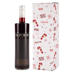 BREE Wein in 3 Sorten in weihnachtlicher Geschenkverpackung mit Namensaufdruck