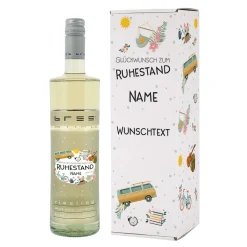 BREE Wein zur Rente mit bedruckter Verpackung mit Name und Wunschtext
