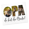 Brillenputztuch mit 3 Fotos für den besten Opa