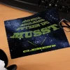 Brillenputztuch mit Galaxie-Motiv und Wunschname bedruckt