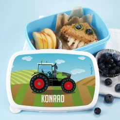 Brotdose für Kinder mit Traktormotiv