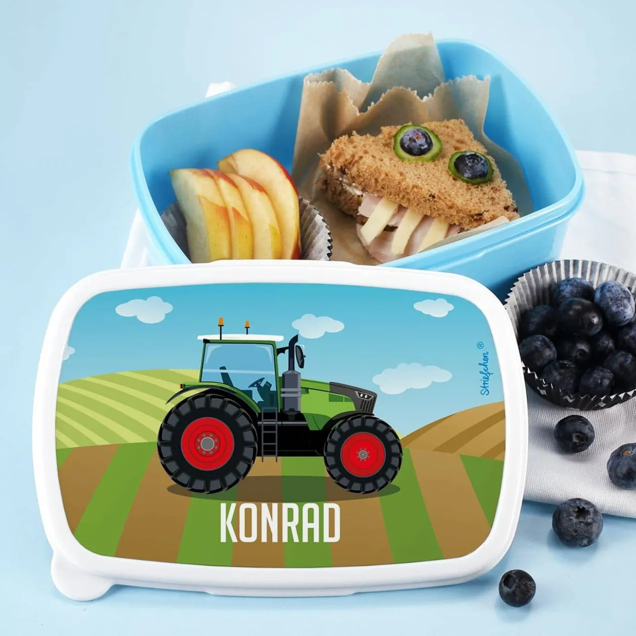 Brotdose für Kinder mit Traktormotiv