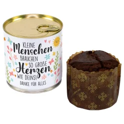 Brownie in der Dose als personalisiertes Geschenk für Erzieher & Lehrer | Kuchen in Bäckerqualität