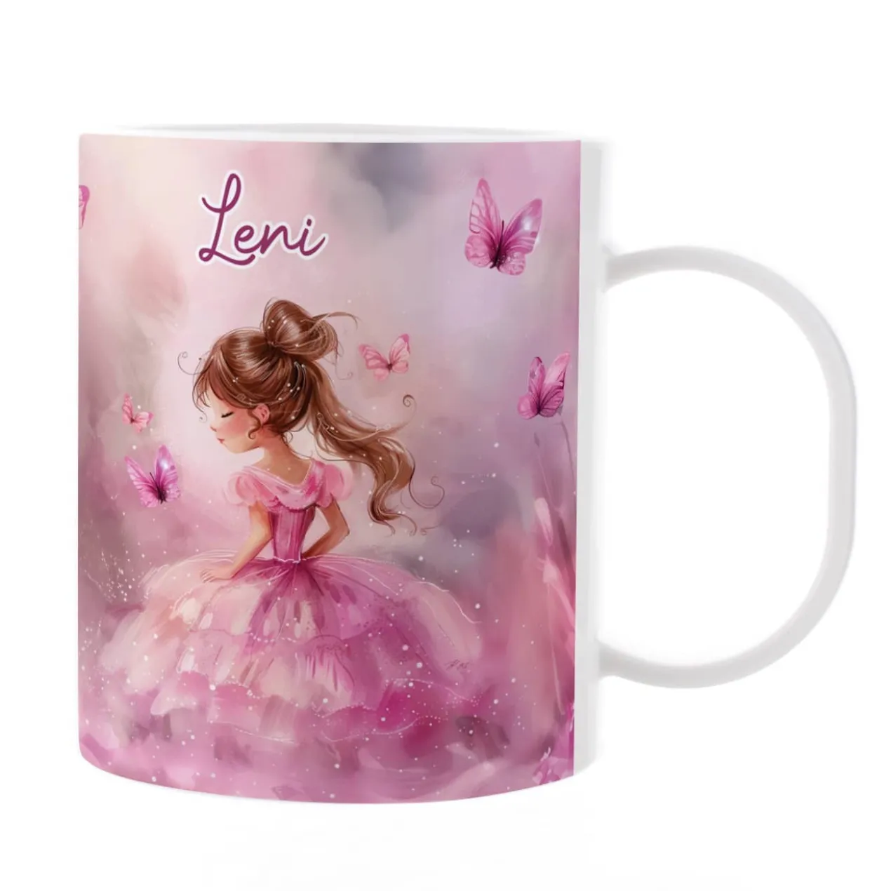 Bruchfeste Kunststofftasse mit Prinzessinnenmotiv