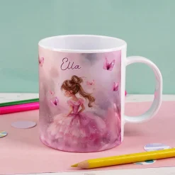 Bruchfeste Kunststofftasse mit Prinzessinnenmotiv