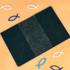 Buchhülle für Gotteslob mit Eukalyptus Motiv und Name | Personalisierte Schutzhülle für Gesangbuch