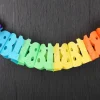 Bunte Papiergirlande zum 18. Geburtstag
