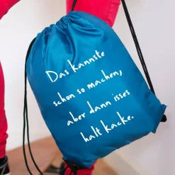 Bunte Rucksäcke mit Ihrem individuellen Wunschtext bedruckt