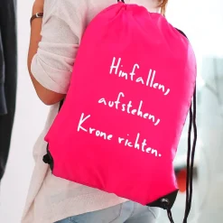Bunte Rucksäcke mit Ihrem individuellen Wunschtext bedruckt