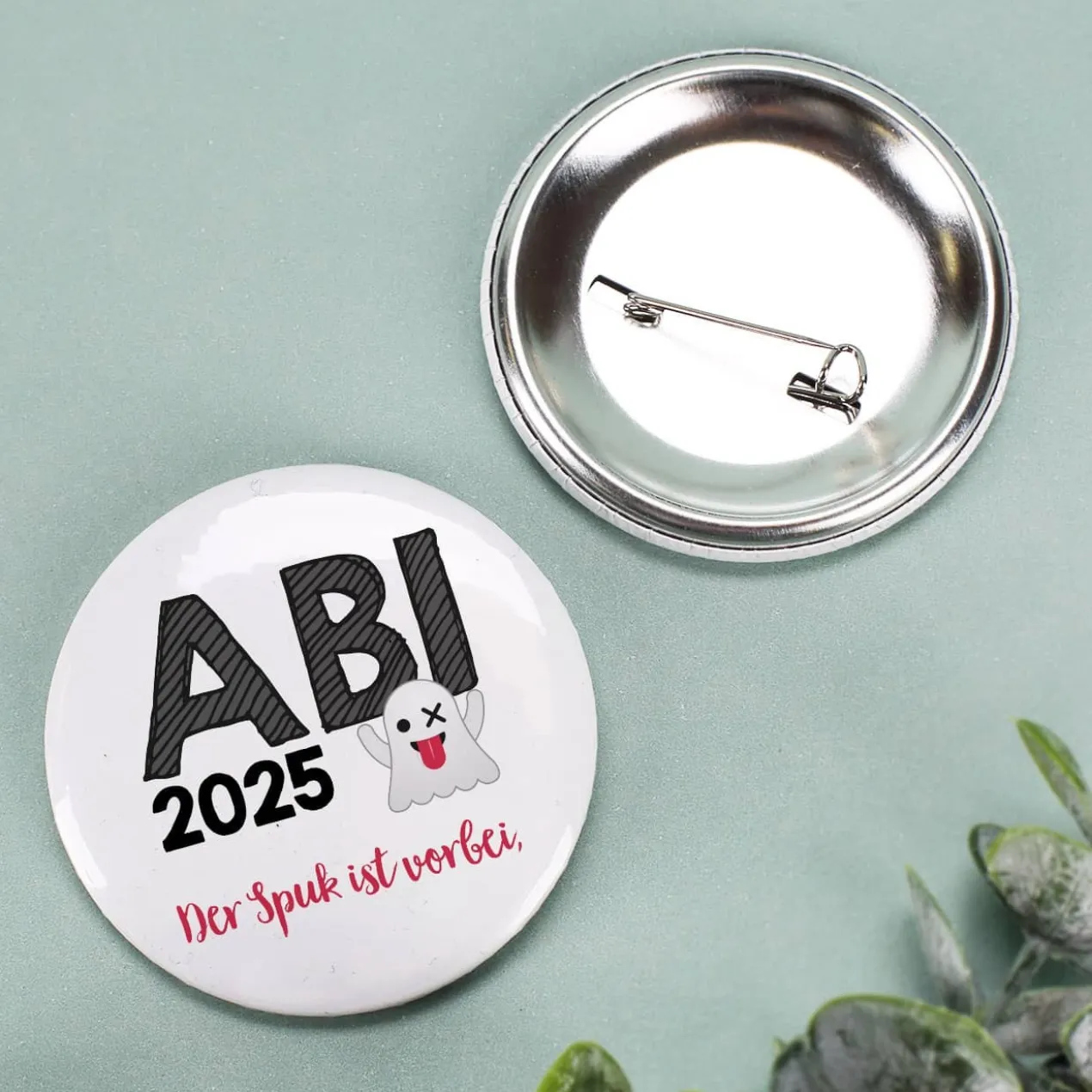 Button zum Abitur 20265 - der Spuk ist vorbei, 56 mm