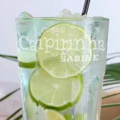Caipirinha Longdrinkglas mit Namensgravur