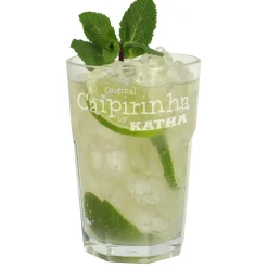 Caipirinha Longdrinkglas mit Namensgravur
