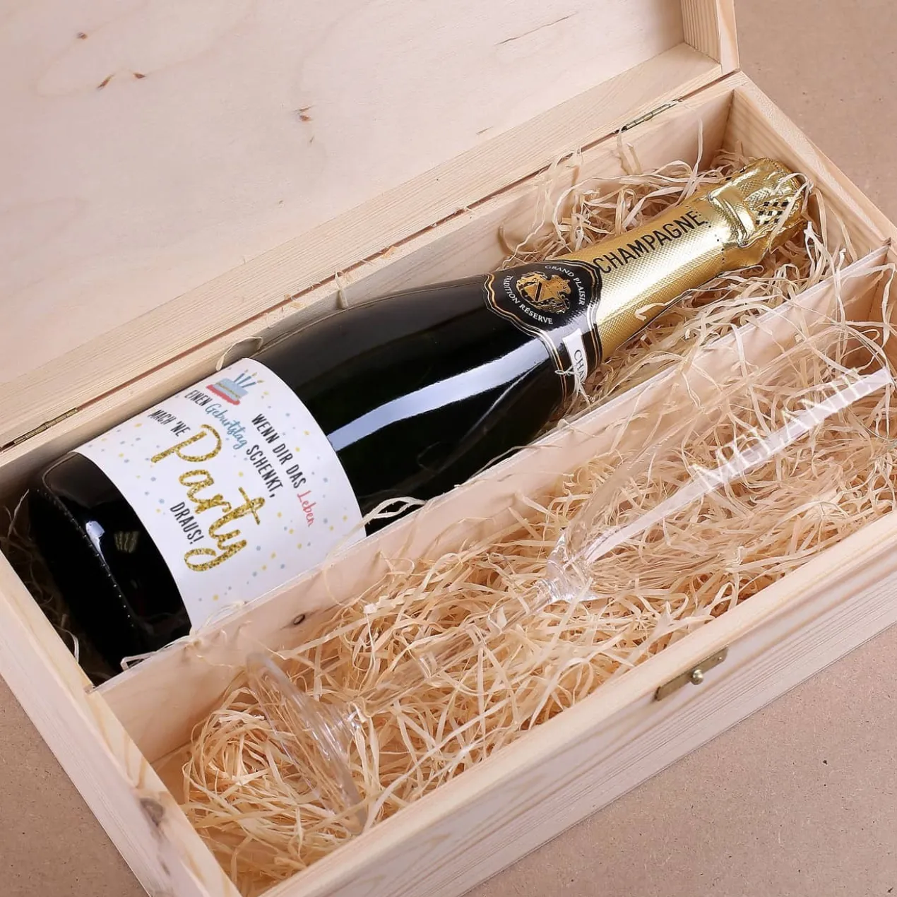 Champagner Geschenkset zum Geburtstag...mach 'ne Party draus