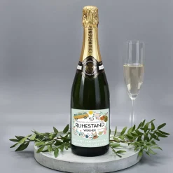 Champagner - Herzlichen Glückwunsch zum Ruhestand - mit Name und Wunschtext