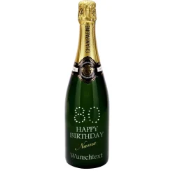 Champagner zum 80. Geburtstag MADE WITH SWAROVSKI® ELEMENTS