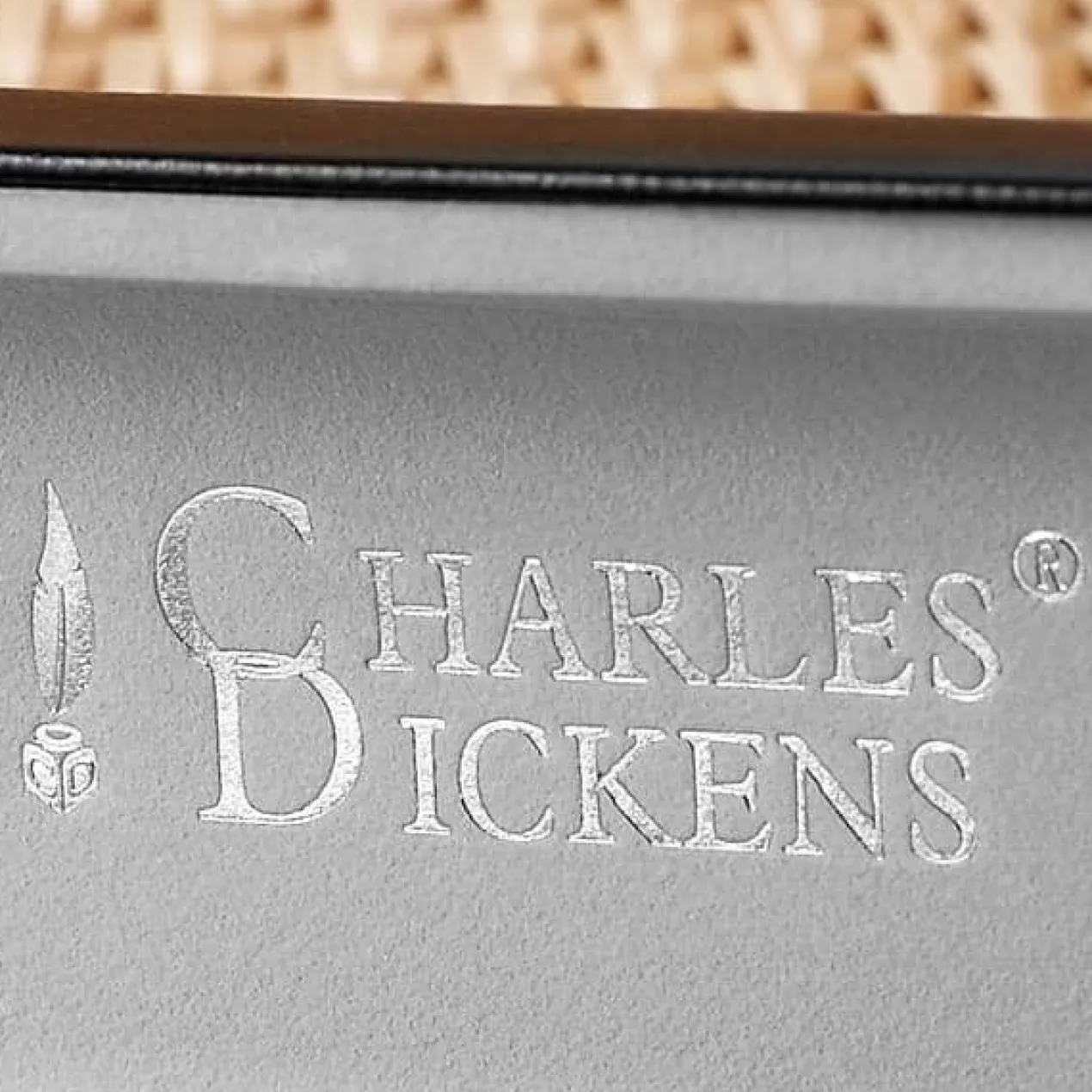 Charles Dickens Kugelschreiber mit Gravur - Sheffield in Weiß