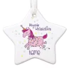 Christbaumanhänger - Magische Weihnachten - mit Einhorn und Wunschname