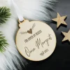 Christbaumkugel als Andenken an einen geliebten Menschen mit Gravur
