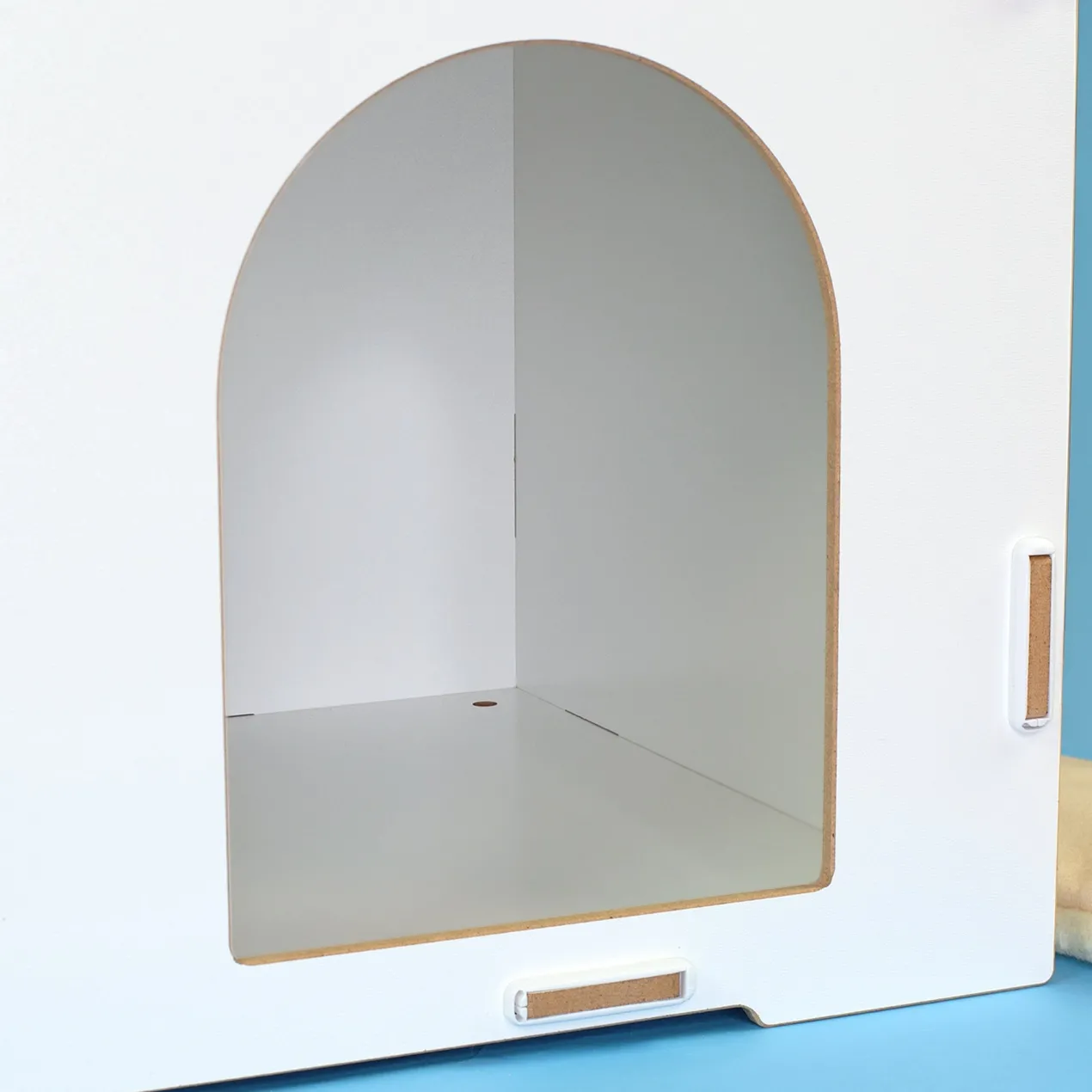 clipfritz Katzenhaus aus Holz personalisiert mit Name & Wunschtext | Geschenk für Katzen