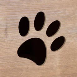 clipfritz Katzenhaus aus Holz personalisiert mit Name | Haus mit Futterstation für Katzen