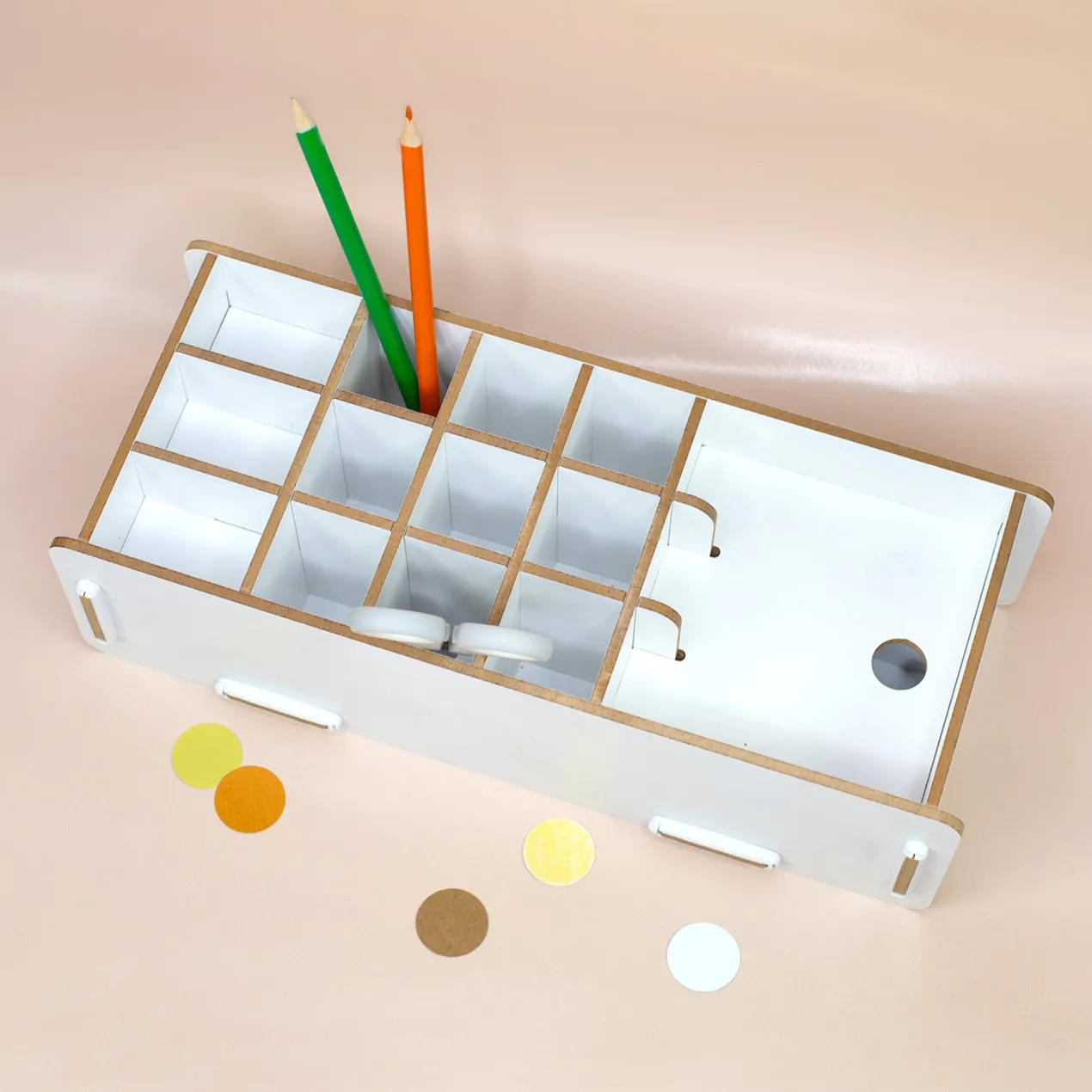 clipfritz Make up Organizer aus Holz | Kosmetik Aufbewahrung als Geschenk für Frauen