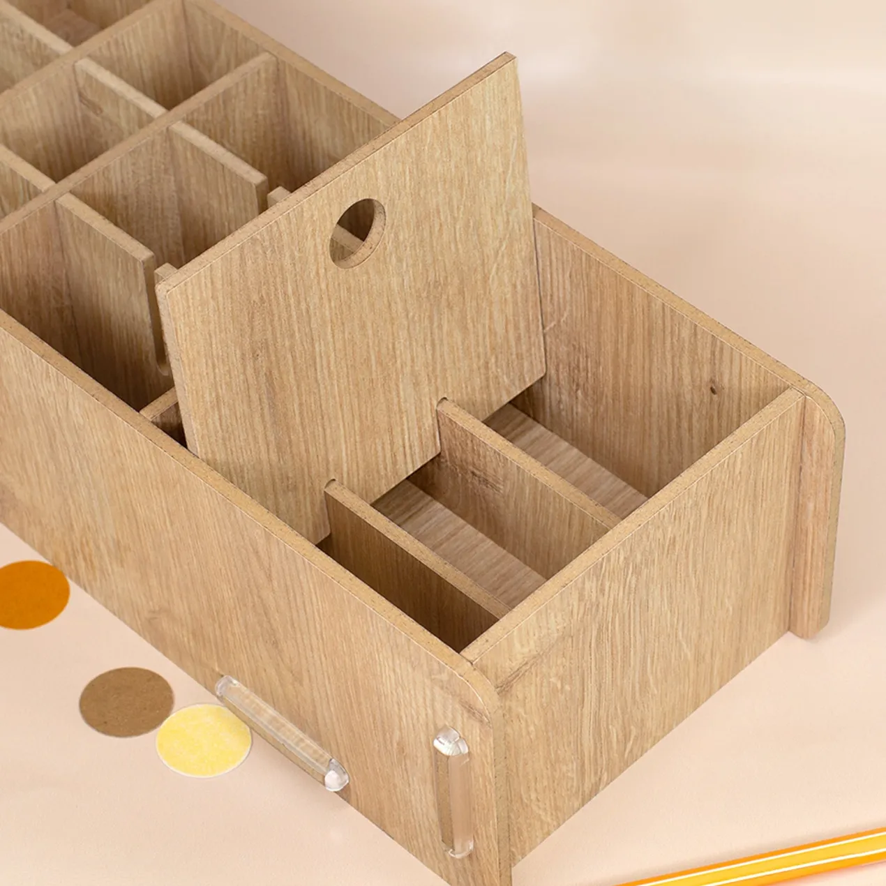 clipfritz Make up Organizer aus Holz | Kosmetik Aufbewahrung als Geschenk für Frauen